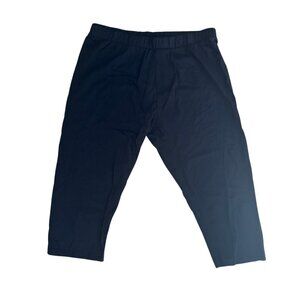 ASOS Cropped Meggings In Black - Black / W32